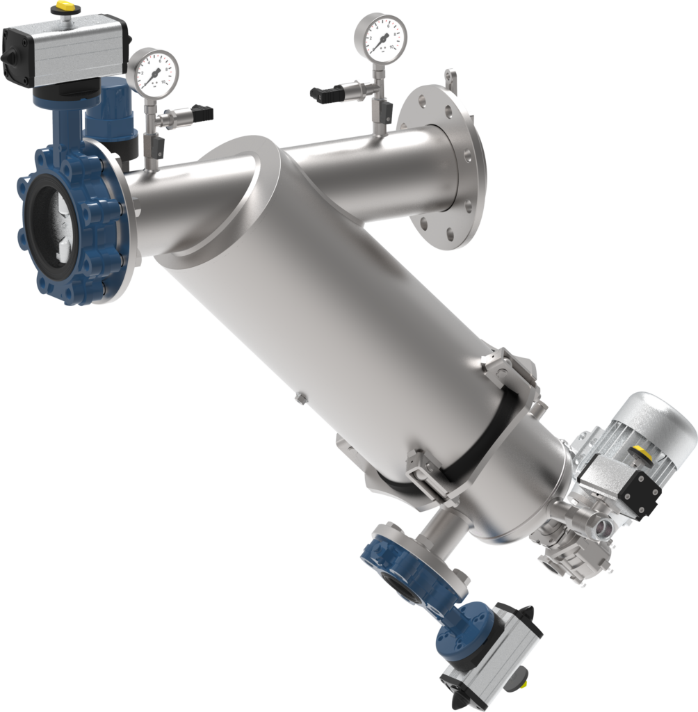 Het volautomatische zelfreinigende filtersysteem met sproeinozzle technologie is ideaal voor de filtratie van vaste, kleverige of viskeuze deeltjes uit vloeistoffen.